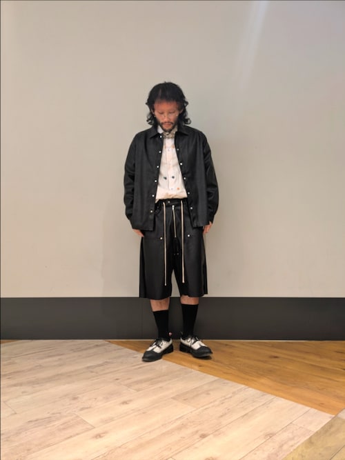 パンツ LHP DankeSchon TC BLACK W-KNEE SHORTS DankeSchon/ダンケシェーン/TC BLACK W-KNEE SHORTS | L.H.P