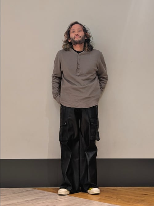 DankeSchon/ダンケシェーン/PU LEATHER BAGGY CARGO PANTS（カーゴ