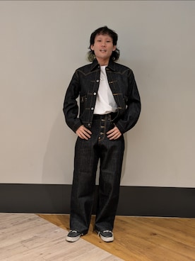 「whiteland」｜「アイテム（ジャケット/アウター）」を使った、ミヤザキさん（メンズ・169cm）の夏コーディネート