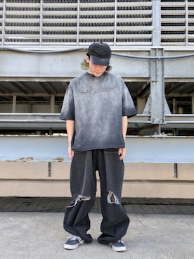 「Danke schon」｜「アイテム（帽子）」を使った、ミヤザキさん（メンズ・169cm）の夏コーディネート