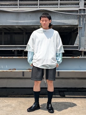 「Danke schon」｜「アイテム（スウェットパンツ）」を使った、ミヤザキさん（メンズ・169cm）の夏コーディネート
