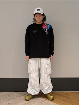 「Danke schon」｜「アイテム（帽子）」を使った、ミヤザキさん（メンズ・169cm）の夏コーディネート