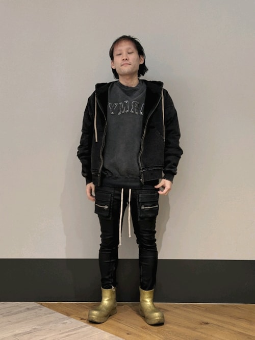 セール】DankeSchon/ダンケシェーン/SPRAYED SWEAT CREWNECK