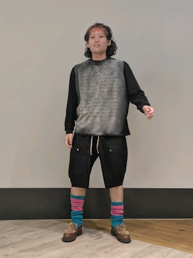 「DANKE SCHON（ダンケシェーン）のアイテム」を使った、ミヤザキさん（メンズ・169cm）の夏コーディネート