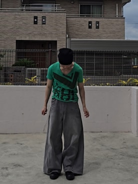 「GRANCY（グランシー）のアイテム（パンツ）」を使った、mriveさん（メンズ・176cm）の夏コーディネート