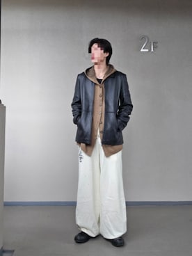 「GRANCY（グランシー）のアイテム（パンツ）」を使った、mriveさん（メンズ・175cm）の春コーディネート
