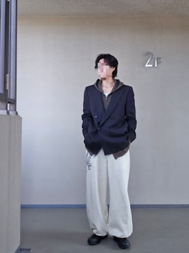 「Rick Owens（リックオウエンス）のアイテム」を使った、mriveさん（メンズ・175cm）の春コーディネート