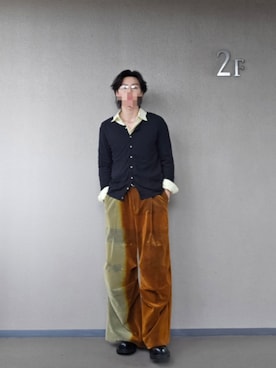 「TAAKK（ターク）のアイテム（パンツ）」を使った、mriveさん（メンズ・175cm）の春コーディネート
