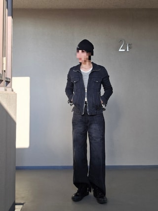 GRANCY】Seam Design Wide Straight Denim Pants / シームデザイン