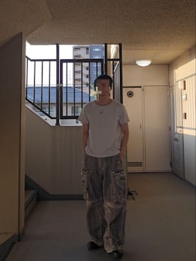 「SCHISM INDUCING（スキズムインデューシング）のアイテム」を使った、mriveさん（メンズ・176cm）の夏コーディネート