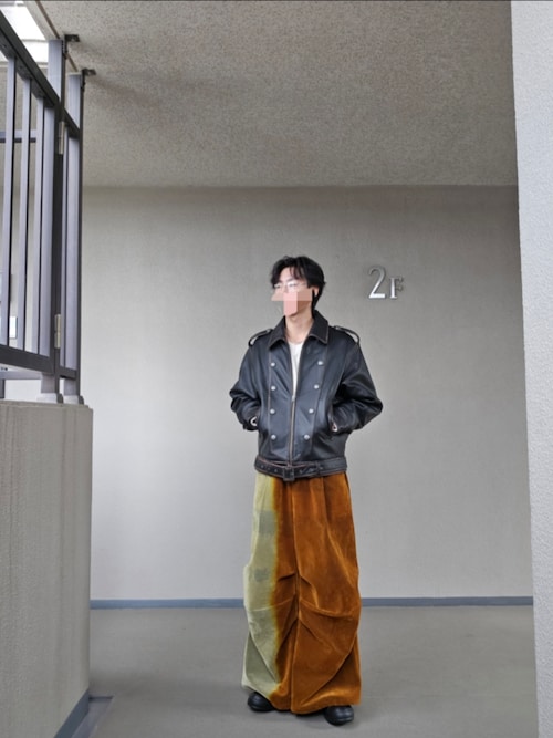 GRANCY】Napoleon Leather Blouson / ナポレオンレザーブルゾンを使っ