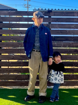 「アイテム（ハンチング/ベレー帽）」を使った、𝕋𝕂さん（メンズ・166cm）の秋コーディネート