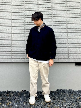 「HERMES（エルメス）のアイテム」を使った、𝕋𝕂さん（メンズ・166cm）の秋コーディネート