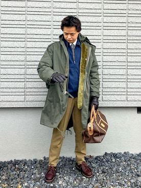 「CELINE（セリーヌ）のアイテム」を使った、𝕋𝕂さん（メンズ・166cm）の冬コーディネート