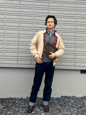 「アイテム（財布/小物）」を使った、𝕋𝕂さん（メンズ・166cm・30代）の秋コーディネート
