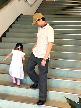 「SANDERS（サンダース）のアイテム」を使った、𝕋𝕂さん（メンズ・166cm）の夏コーディネート