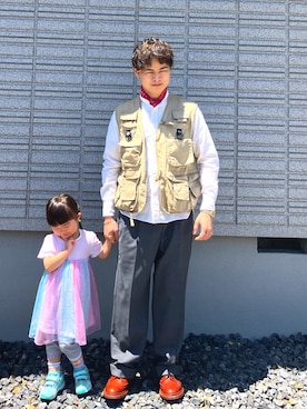 「Tricker's（トリッカーズ）のTricker's M5633 BOURTON / LEATHER SOLE / COUNTRY SHOE（ドレスシューズ、ブラウン系）」を使った、𝕋𝕂さん（メンズ・166cm）の春コーディネート