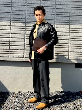 「no brand（ノーブランド）のアイテム」を使った、𝕋𝕂さん（メンズ・166cm）の冬コーディネート