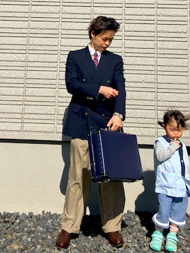 「無印良品（ムジルシリョウヒン）の紳士　両面起毛フランネル長袖シャツ（シャツ/ブラウス、ホワイト系）」を使った、𝕋𝕂さん（メンズ・166cm）の春コーディネート