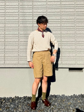 「HERMES（エルメス）のアイテム（アクセサリー）」を使った、𝕋𝕂さん（メンズ・166cm）の秋コーディネート
