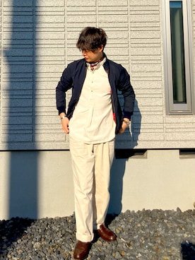 「アイテム（バングル/リストバンド）」を使った、𝕋𝕂さん（メンズ・166cm）の秋コーディネート