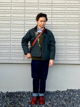 「アイテム（財布/小物）」を使った、𝕋𝕂さん（骨格ナチュラル・メンズ・166cm）の冬コーディネート