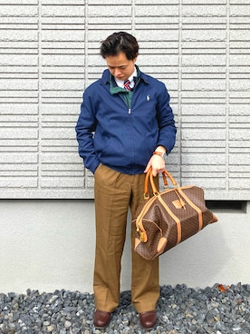 「アイテム（その他アウター）」を使った、𝕋𝕂さん（メンズ・166cm）の春コーディネート