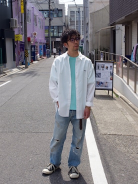 「MR.OLIVE（ミスターオリーブ）のアイテム」を使った、korcstoreさん（メンズ・171cm）の春コーディネート