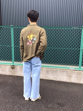 「430（フォーサーティ）のアイテム（ジャケット/アウター）」を使った、korcstoreさん（メンズ・171cm）の冬コーディネート