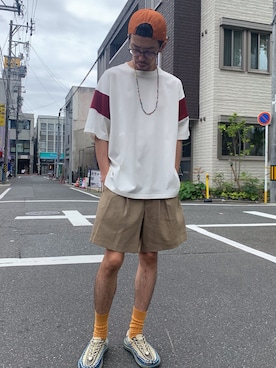 「MR.OLIVE（ミスターオリーブ）のアイテム」を使った、korcstoreさん（メンズ・171cm）の夏コーディネート