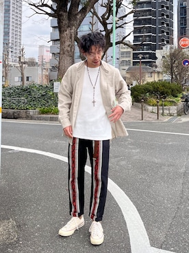 「MR.OLIVE（ミスターオリーブ）のアイテム」を使った、korcstoreさん（メンズ・171cm）の春コーディネート