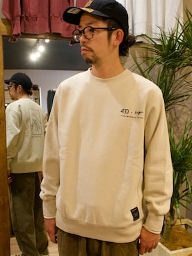 「430（フォーサーティ）のアイテム（トップス）」を使った、korcstoreさん（メンズ・171cm）の冬コーディネート