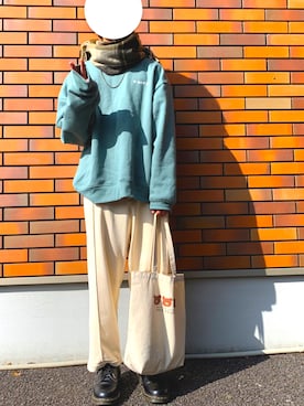 「NICE CLAUP（ナイスクラップ）のアイテム」を使った、Haruruさん（メンズ・173cm）の冬コーディネート