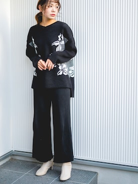 「Sawa a la mode（サワアラモード）のアイテム」を使った、ゆうかさん（レディース・160cm）の冬コーディネート