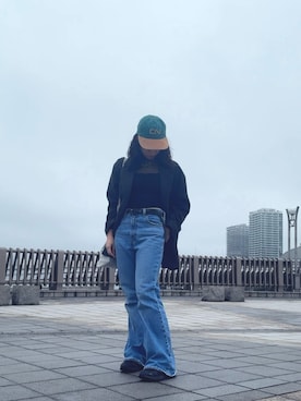 「アイテム（その他トップス）」を使った、aya012302さん（レディース・157cm）の秋コーディネート