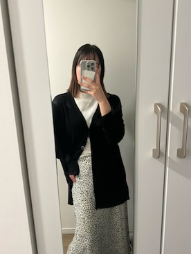 「UNIQLO（ユニクロ）のアイテム（その他アウター）」を使った、aya012302さん（レディース・157cm）の春コーディネート