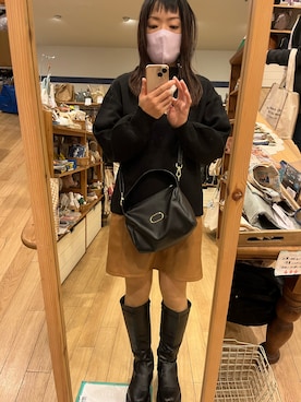 「Jayro（ジャイロ）のアイテム」を使った、asuka☺︎さん（レディース・155cm）の冬コーディネート