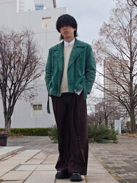 もちてんさん（メンズ・171cm）の冬コーディネート