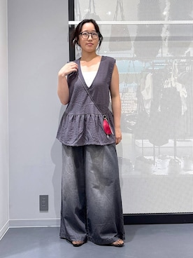 「アイテム（PC・スマホグッズ/家電）」を使った、riko2838さん（レディース・160cm）の夏コーディネート