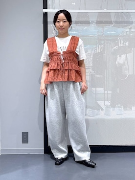 「アイテム（スウェットパンツ）」を使った、riko2838さん（レディース・160cm・20代）の秋コーディネート
