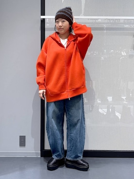 「アイテム（ピアス（両耳用））」を使った、riko2838さん（レディース・160cm・20代）の秋コーディネート