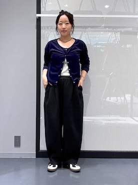 「アイテム（シュシュ）」を使った、riko2838さん（レディース・160cm）の秋コーディネート