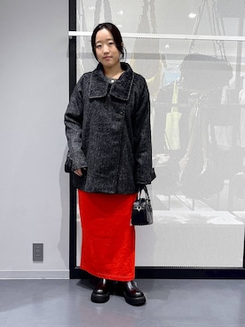 「アイテム（ヘアアクセサリー）」を使った、riko2838さん（レディース・160cm・20代）の冬コーディネート