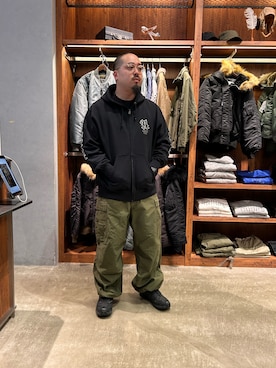 「アイテム（カーゴパンツ）」を使った、Taichiさん（メンズ・180cm・20代）の秋コーディネート