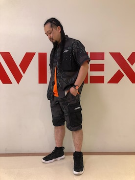 「迷彩コーデ」｜Taichiさん（メンズ・180cm）の夏コーディネート