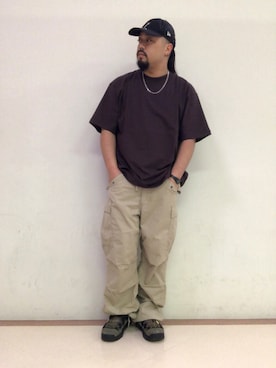 「アイテム（カーゴパンツ）」を使った、Taichiさん（メンズ・180cm・20代）の夏コーディネート