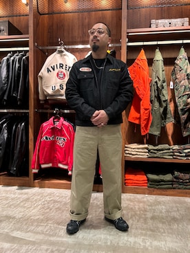 「アイテム（チノパンツ）」を使った、Taichiさん（メンズ・180cm）の秋コーディネート