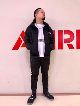 「アイテム（パーカー）」を使った、Taichiさん（メンズ・180cm・20代）の冬コーディネート