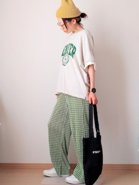 「En serio TOKYO（エンソリオトーキョー）のアイテム」を使った、きのんさん（レディース・161cm）の夏コーディネート