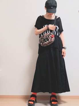 「Java（ジャバ）のアイテム」を使った、きのんさん（レディース・161cm）の夏コーディネート